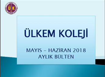 Mayıs Haziran 2018