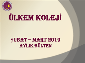 Şubat-Mart 2019